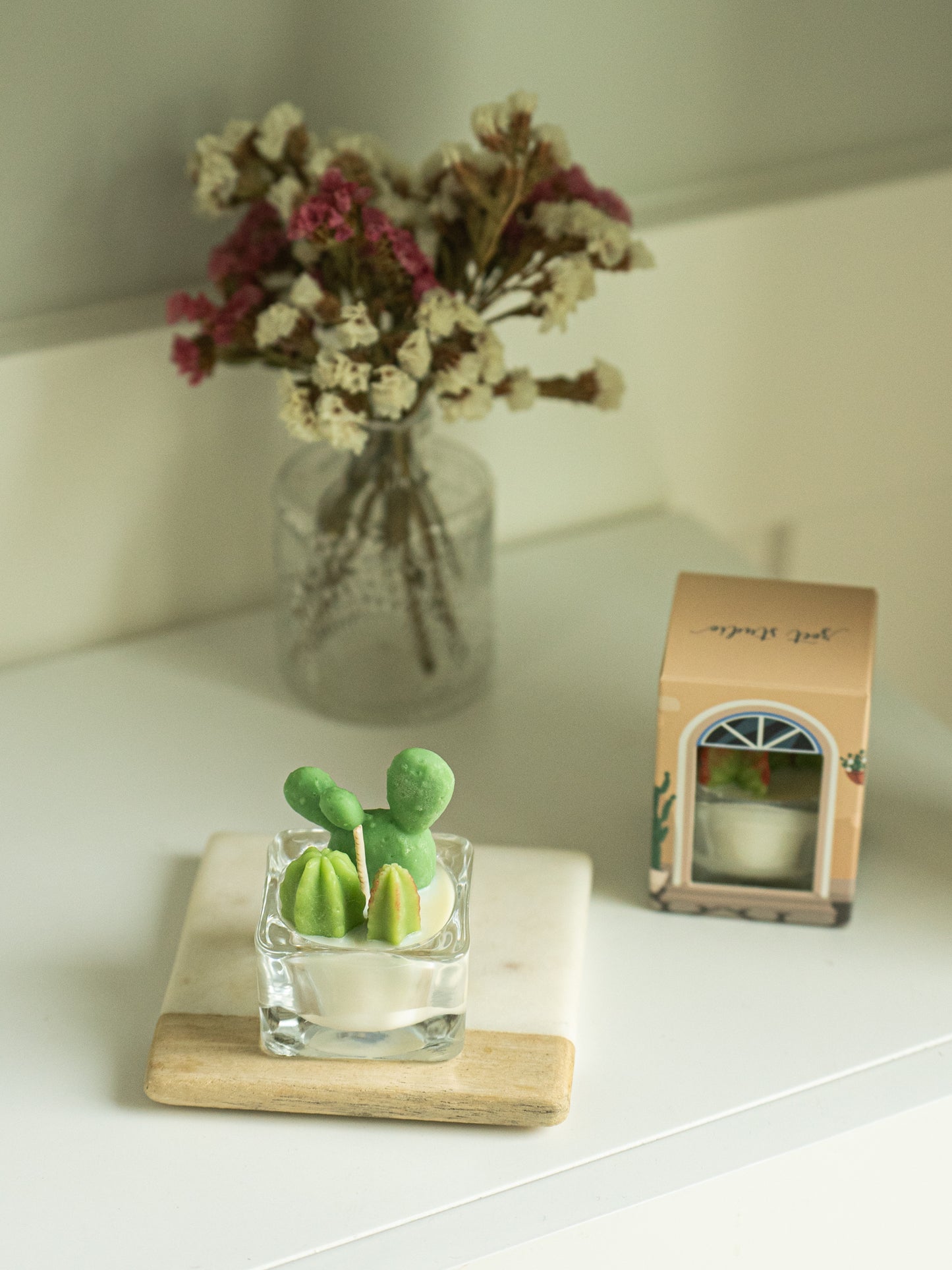 Bunny Ears and Fairy Castle Cactus Tealight Candles