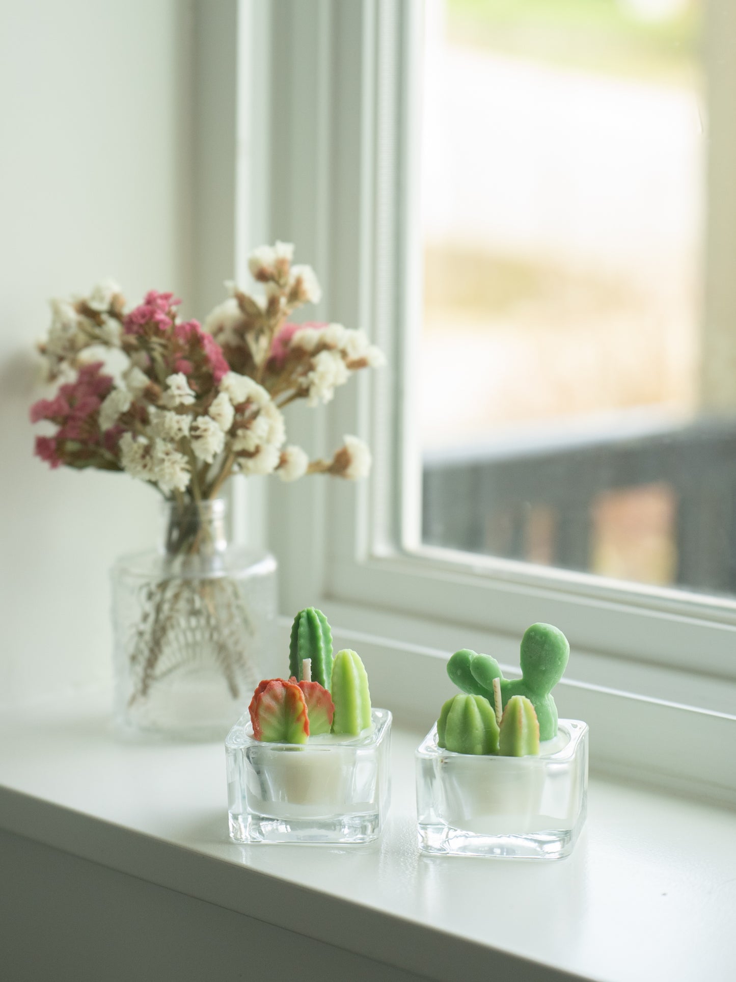 Bunny Ears and Fairy Castle Cactus Tealight Candles