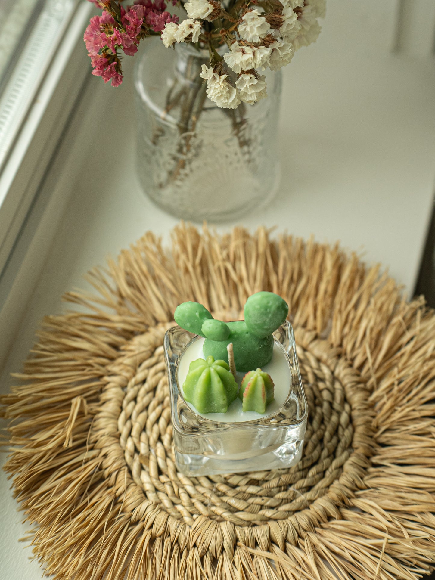 Bunny Ears and Fairy Castle Cactus Tealight Candles