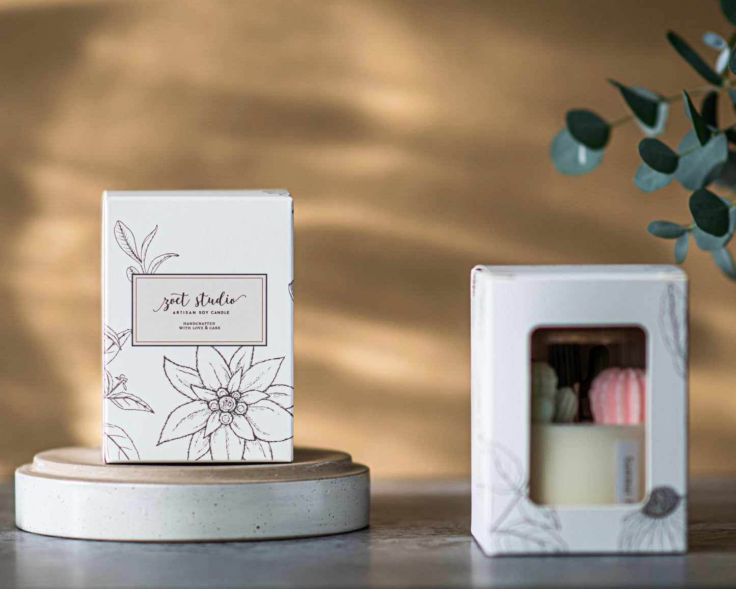 Bunny Ear Cactus Candle