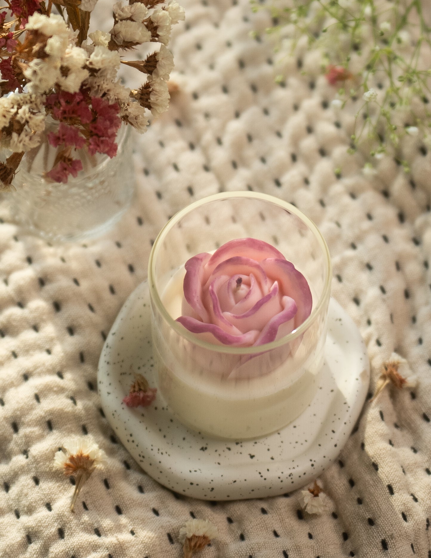 Rose candle