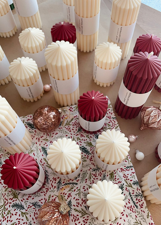 Long Lasting Holiday Pillar Candle