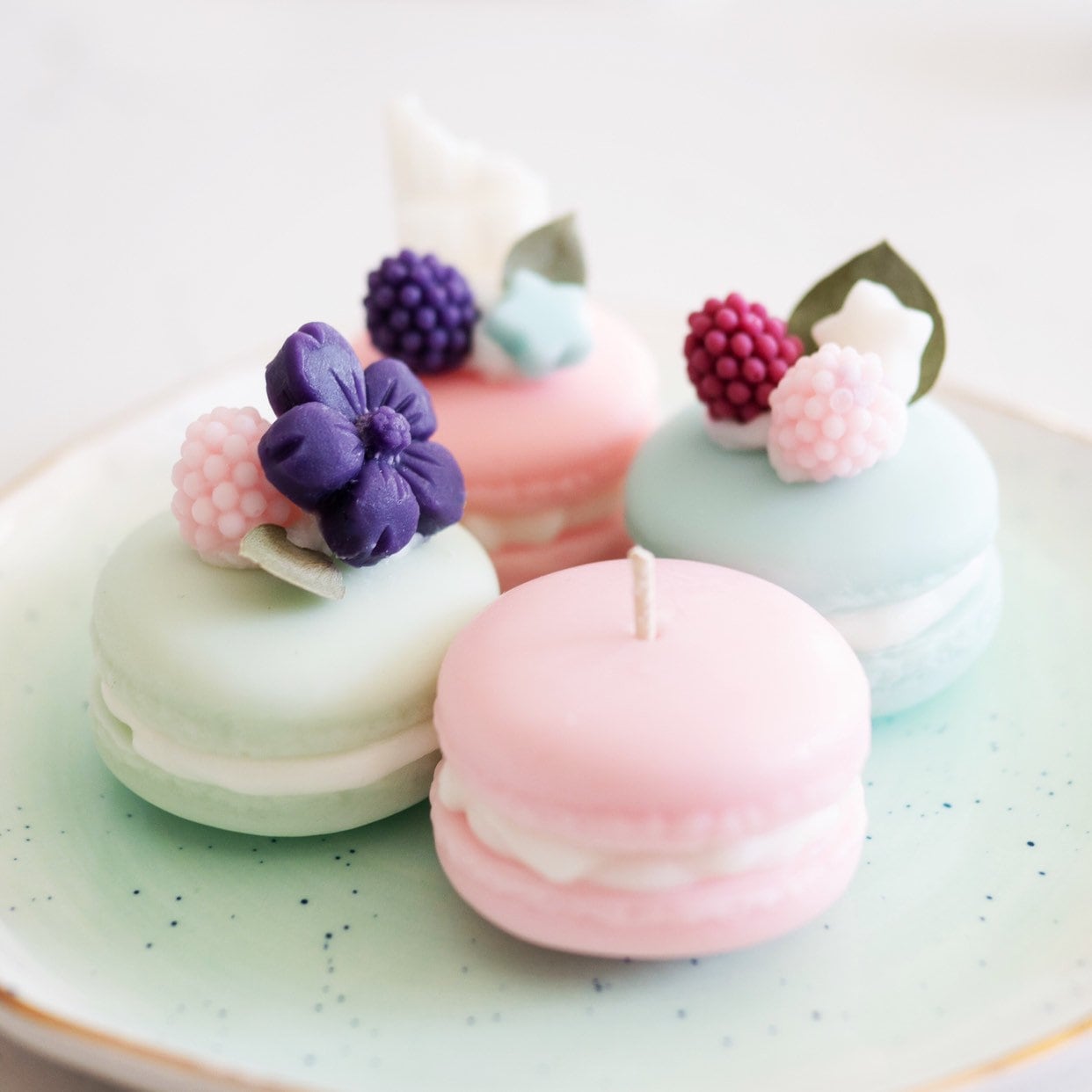 Macaron Dessert Candle Set